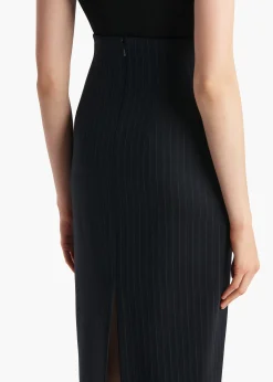 Loxley Skirt in Navy and White Stripe