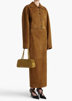Loxley Skirt in Toffee Suede
