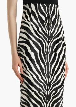 Loxley Skirt in Zebra Print Haircalf