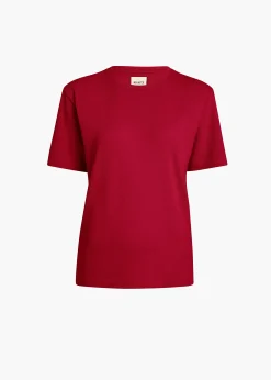 Mae T-Shirt in Crimson
