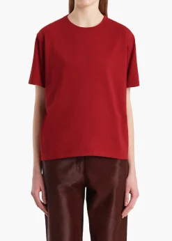 Mae T-Shirt in Crimson