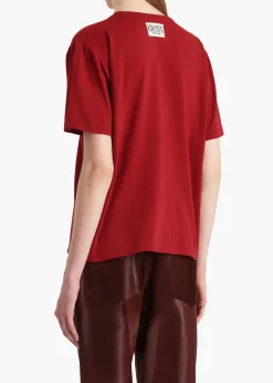 Mae T-Shirt in Crimson