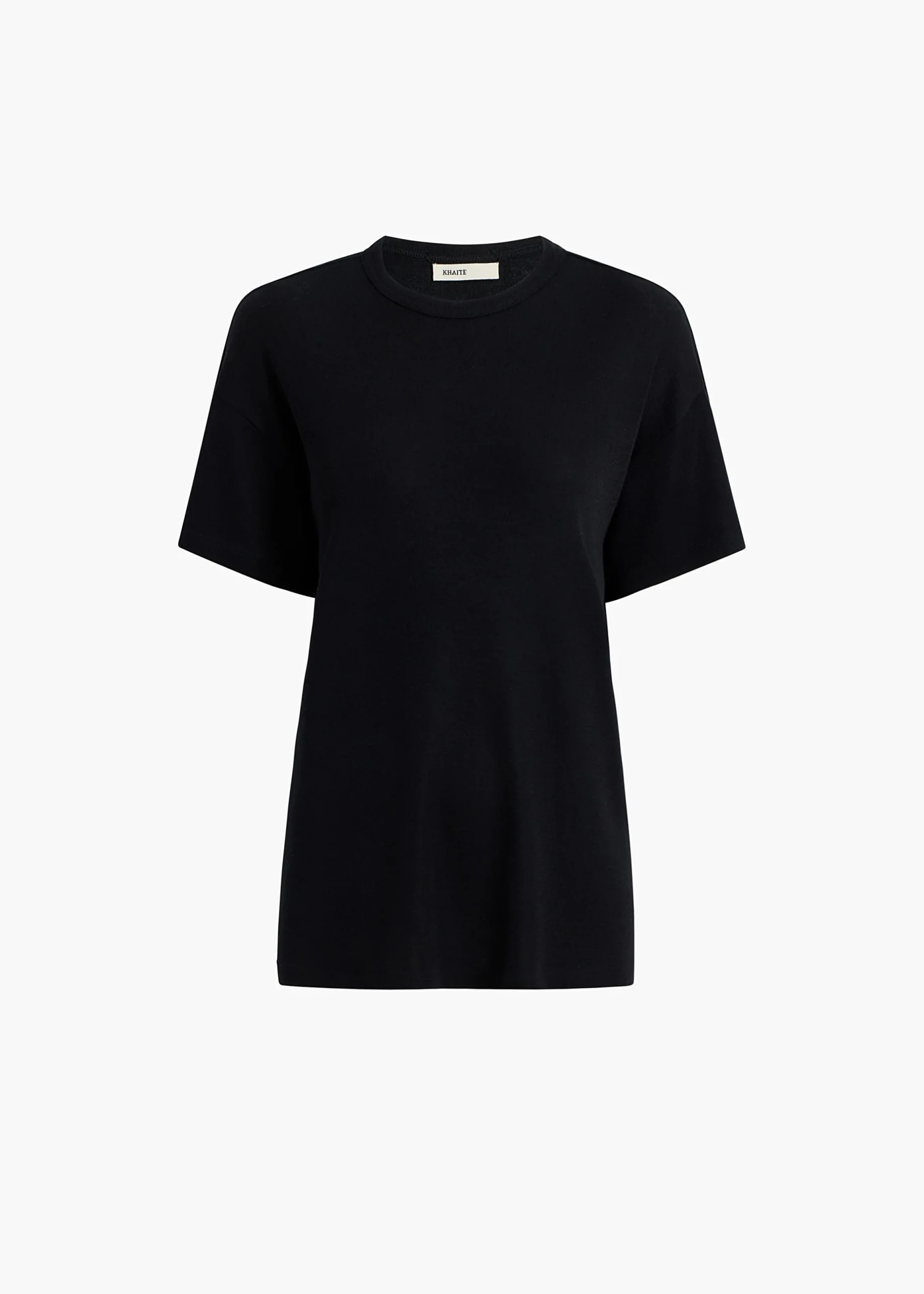Maeve T-Shirt in Black Silk Cashmere Jersey