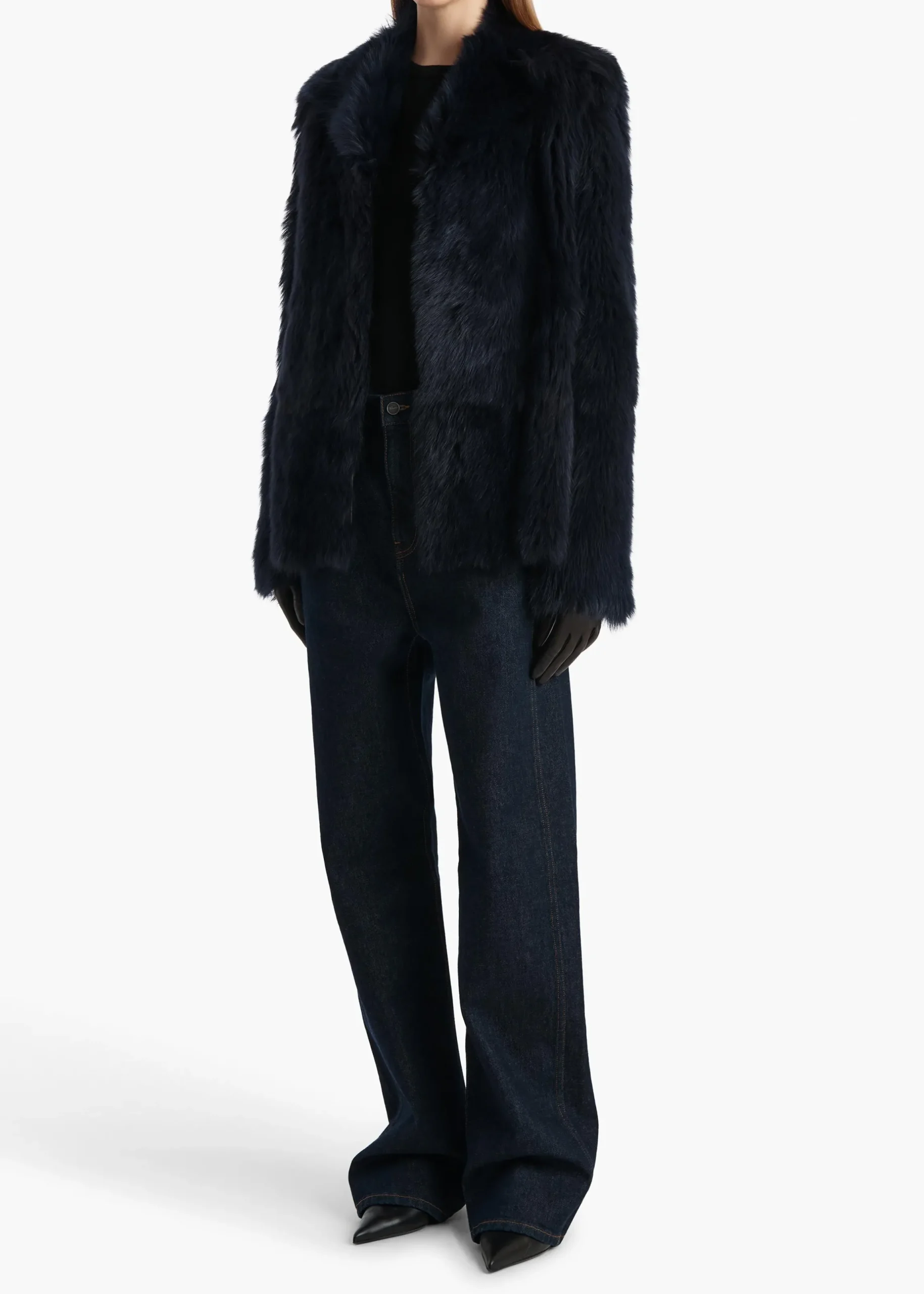 Maeve T-Shirt in Black Silk Cashmere Jersey