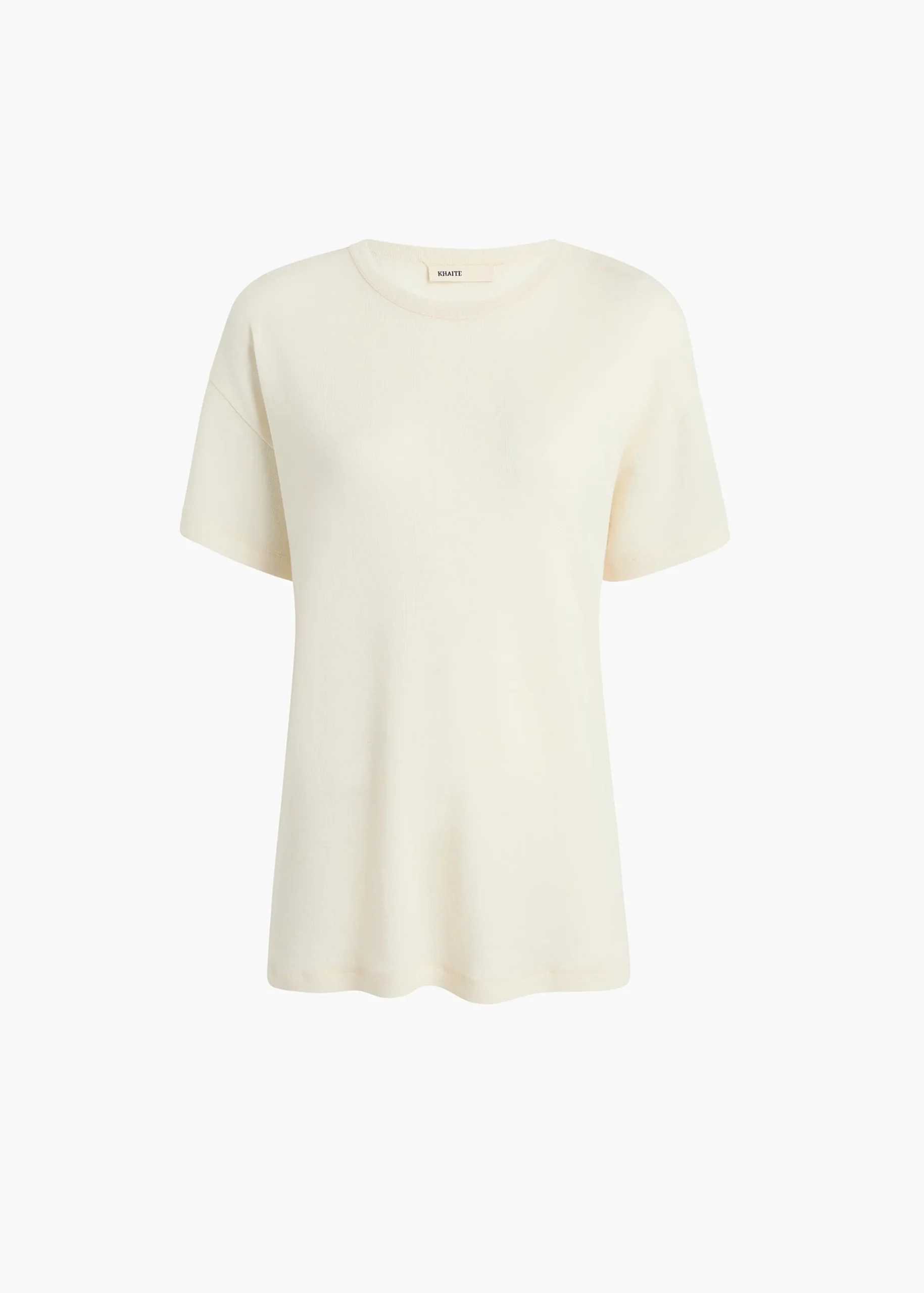 Maeve T-Shirt in Cream Silk Cashmere Jersey