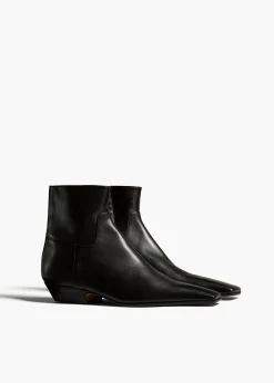 Marfa Ankle Boot in Black Leather