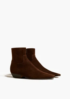 Marfa Ankle Boot in Coffee Suede