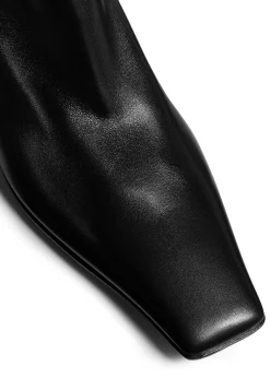Marfa Knee-High Boot in Black Leather