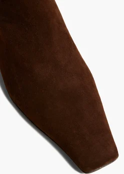 Marfa Knee-High Boot in Coffee Suede