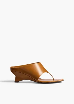 Marlow Mule in Cuoio Glazed Leather