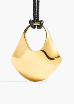 Medium Lotus Pendant in Gold
