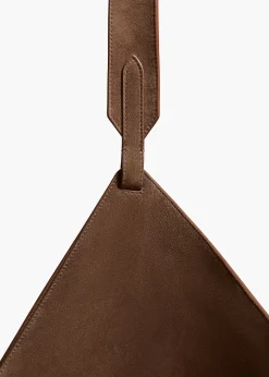 Medium Lotus Tote in Cedar Suede
