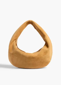Medium Olivia Hobo in Goldenrod Suede