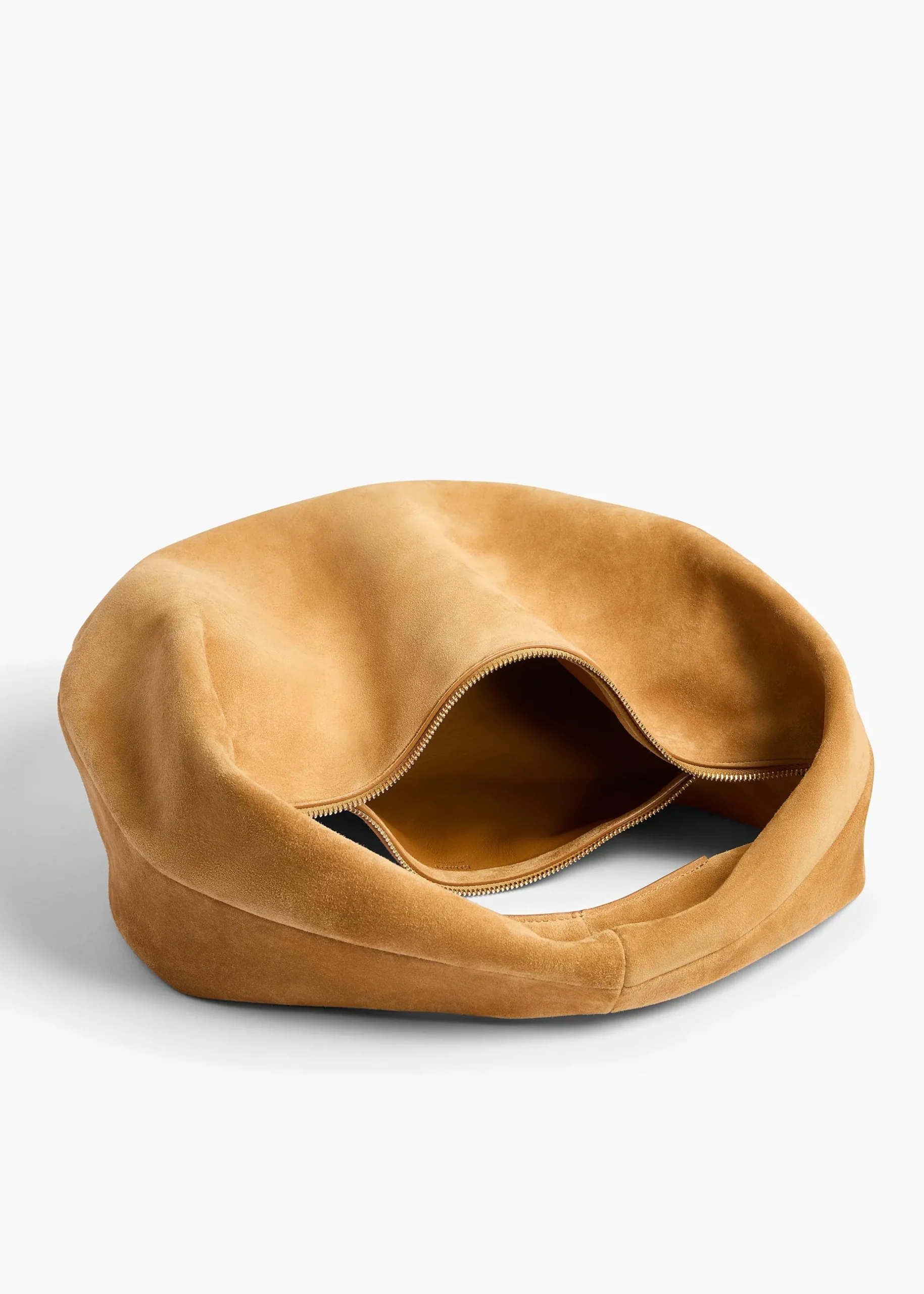 Medium Olivia Hobo in Goldenrod Suede