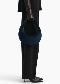 Medium Olivia Hobo in Midnight Suede