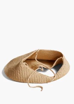 Medium Olivia Hobo in Natural Raffia