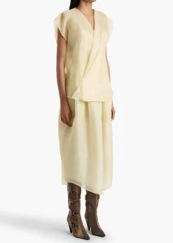Mer Top in Pale Yellow