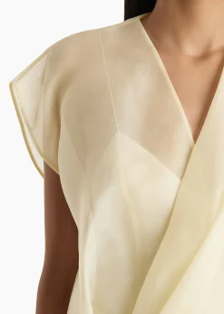 Mer Top in Pale Yellow