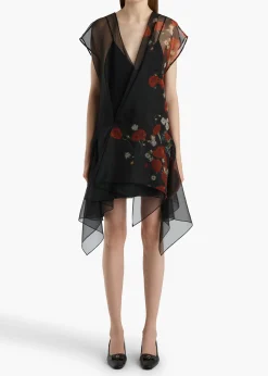 Merith Dress in Black and Red