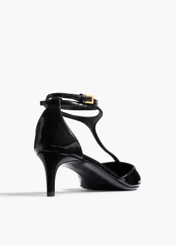 Mia Pump in Black Patent Leather