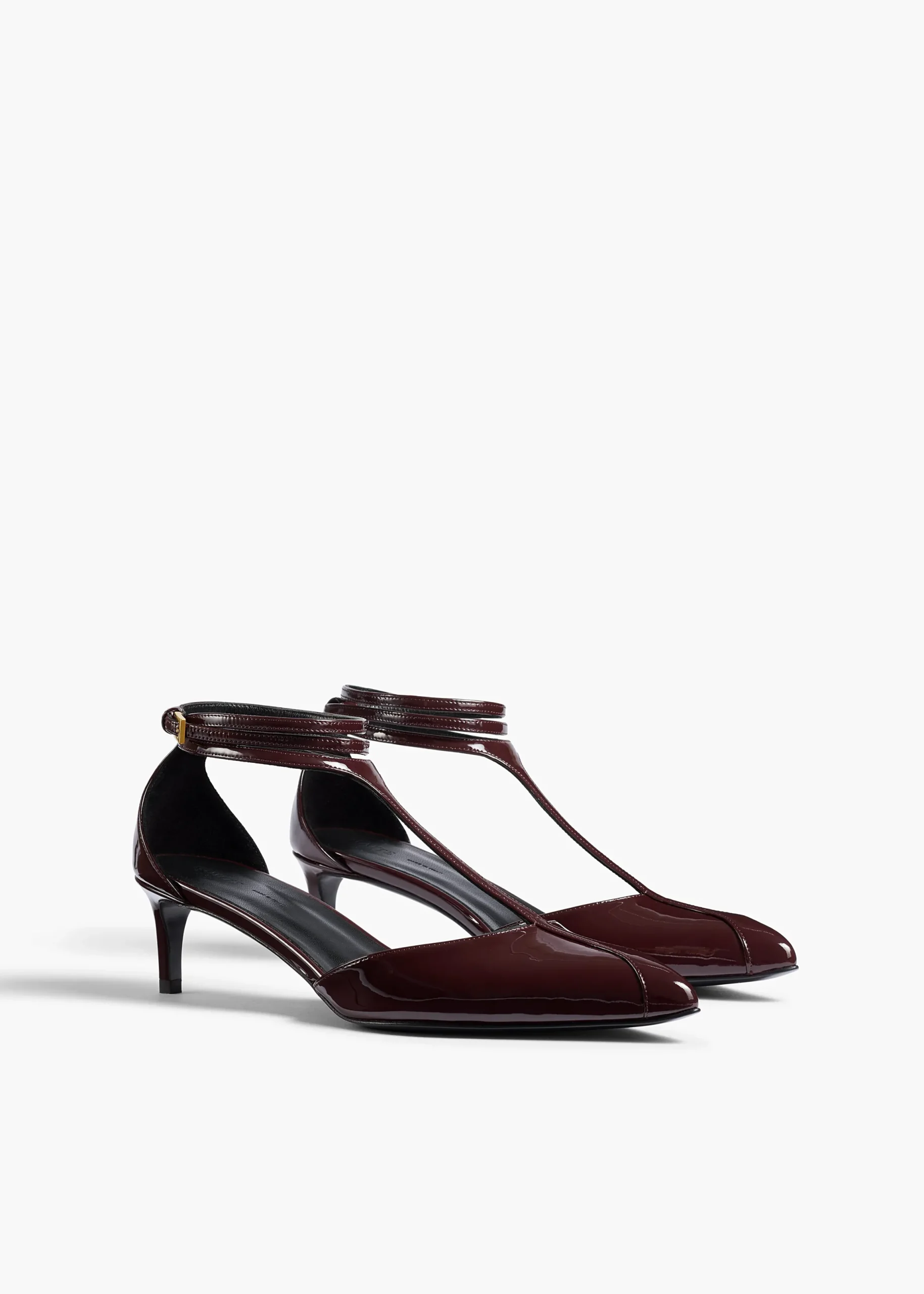 Mia Pump in Bordeaux Patent Leather