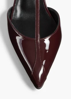 Mia Pump in Bordeaux Patent Leather