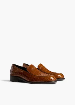 Miles Loafer in Dark Honey Alligator