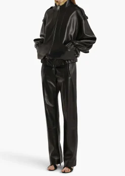 Miles Pant in Black Leather