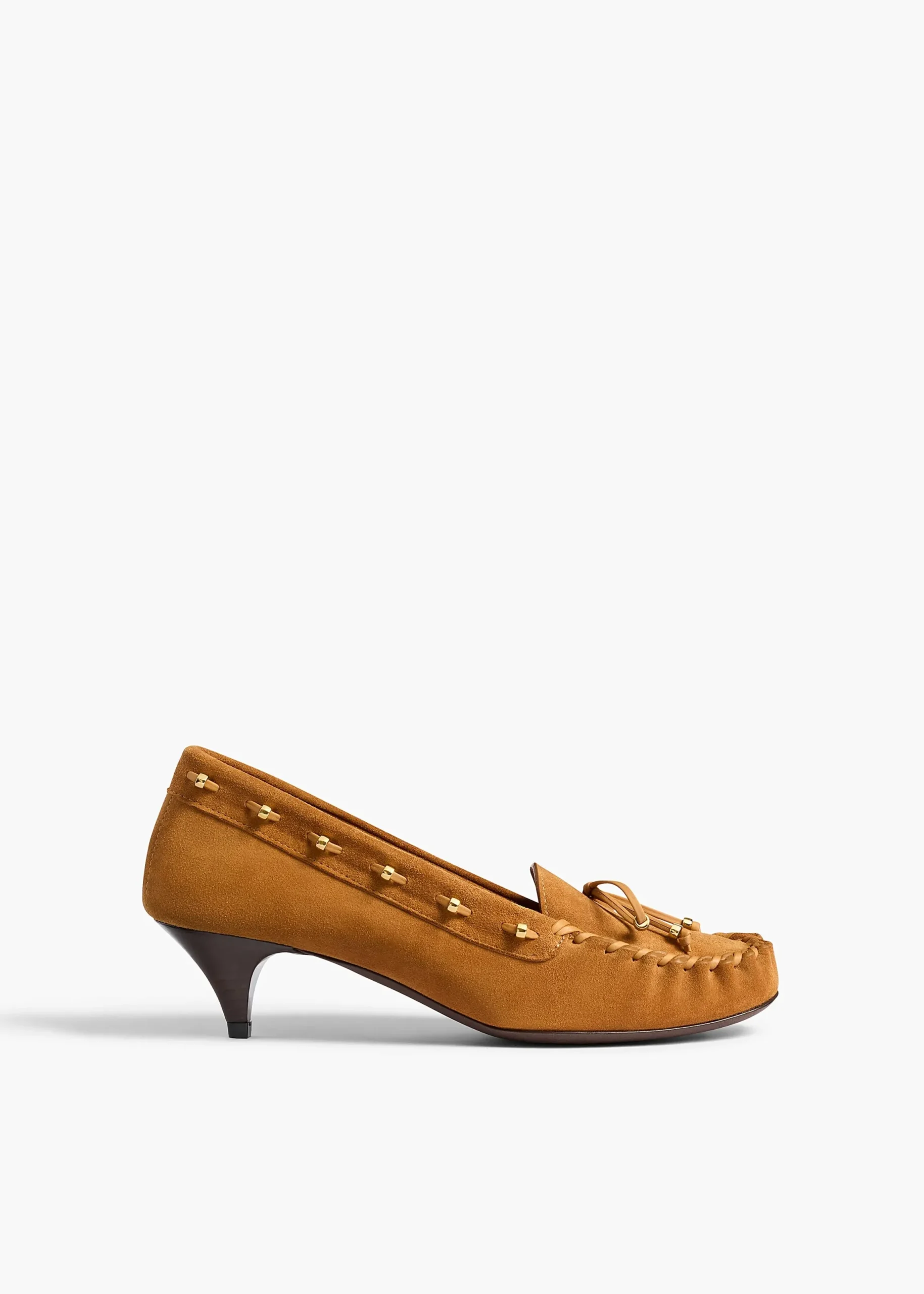 Milly Pump in Caramel Suede
