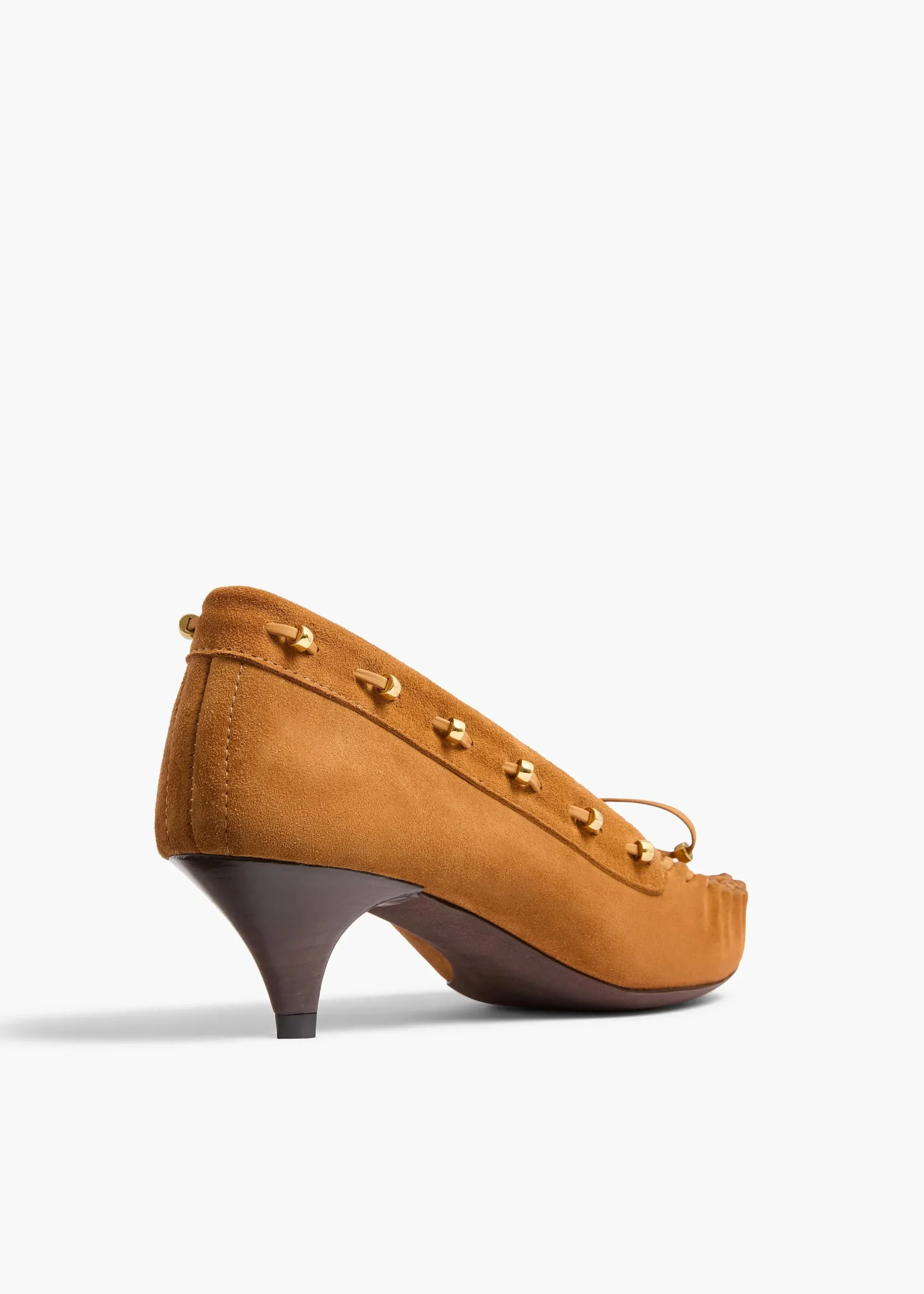 Milly Pump in Caramel Suede