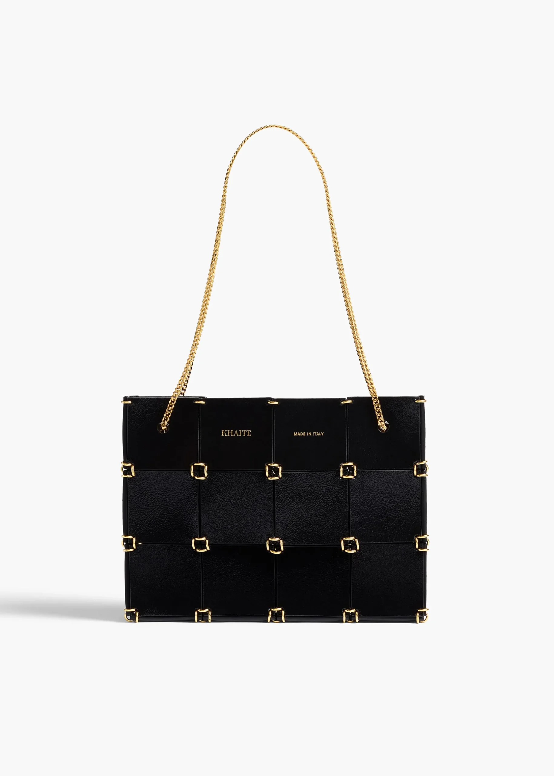 Mini Emma Bag in Black Crackle Patent Leather