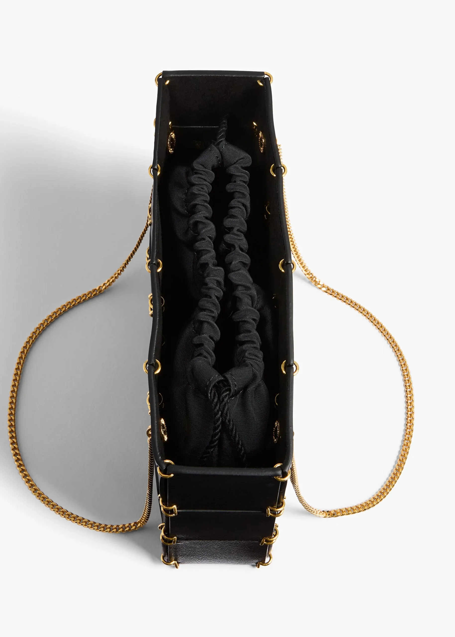 Mini Emma Bag in Black Crackle Patent Leather