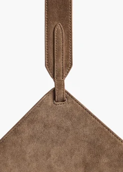 Mini Lotus Tote in Cedar Suede