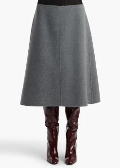 Nania Skirt in Grey Melange