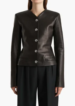 Nara Jacket in Black Leather