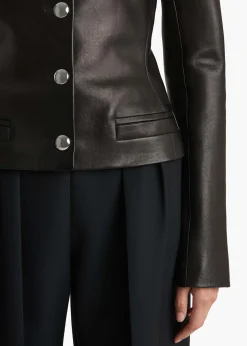 Nara Jacket in Black Leather