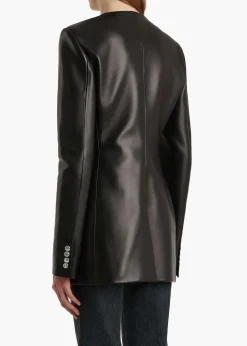 Naran Jacket in Black Leather