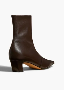 Nevada Stretch Low Boot in Dark Brown Nappa Leather