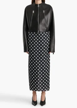 Niko Jacket in Black Leather