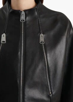 Niko Jacket in Black Leather