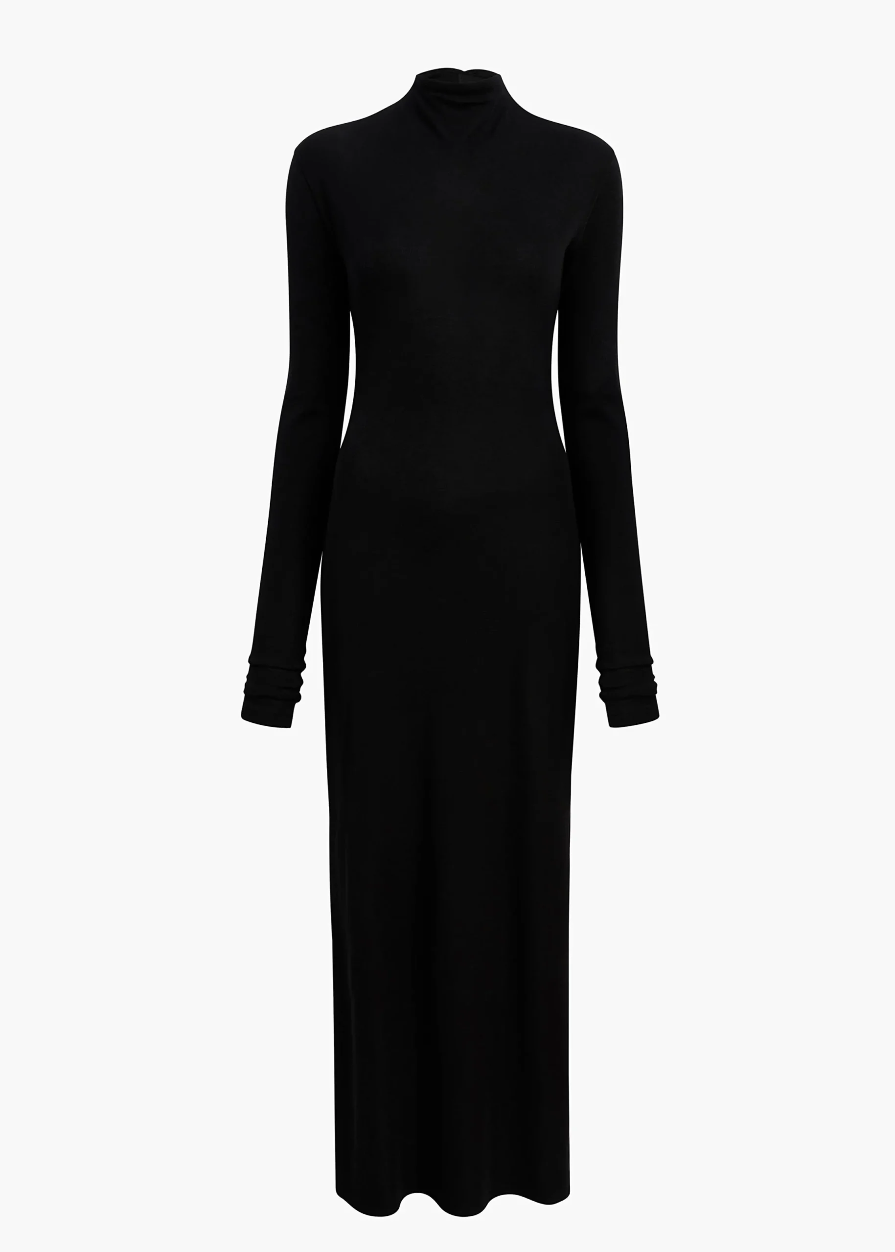 Norla Dress in Black Silk Cashmere Jersey
