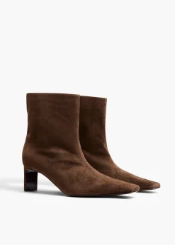 Ona Ankle Boot in Ebano Suede