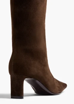 Ona Knee-High Boot in Ebano Suede