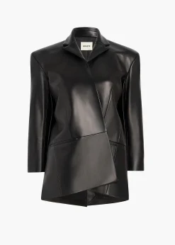 Palto Jacket in Black Leather