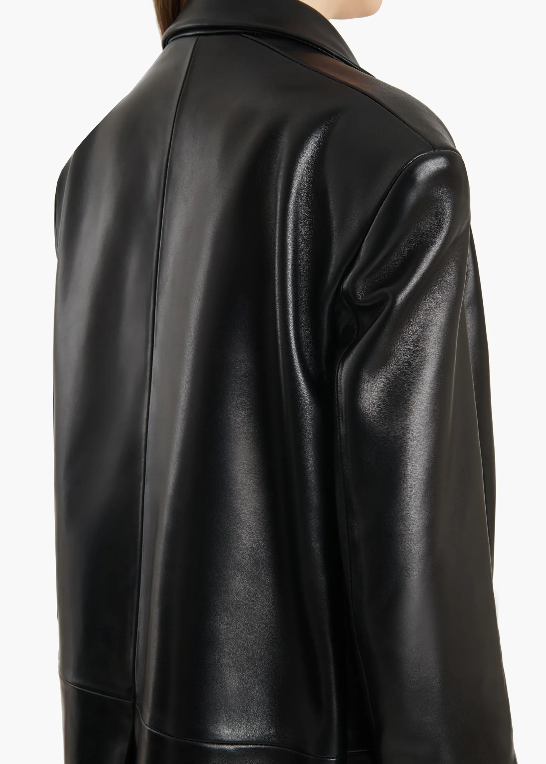 Palto Jacket in Black Leather