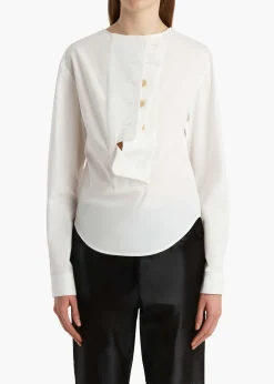Poe Top in Chalk