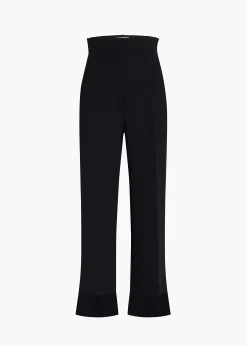 Rae Pant in Black Crepe