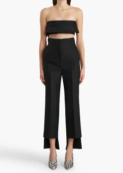 Rae Pant in Black Crepe
