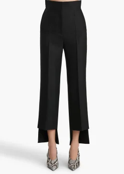 Rae Pant in Black Wool Silk