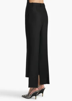 Rae Pant in Black Wool Silk